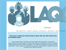 Tablet Screenshot of laqueerconference.org